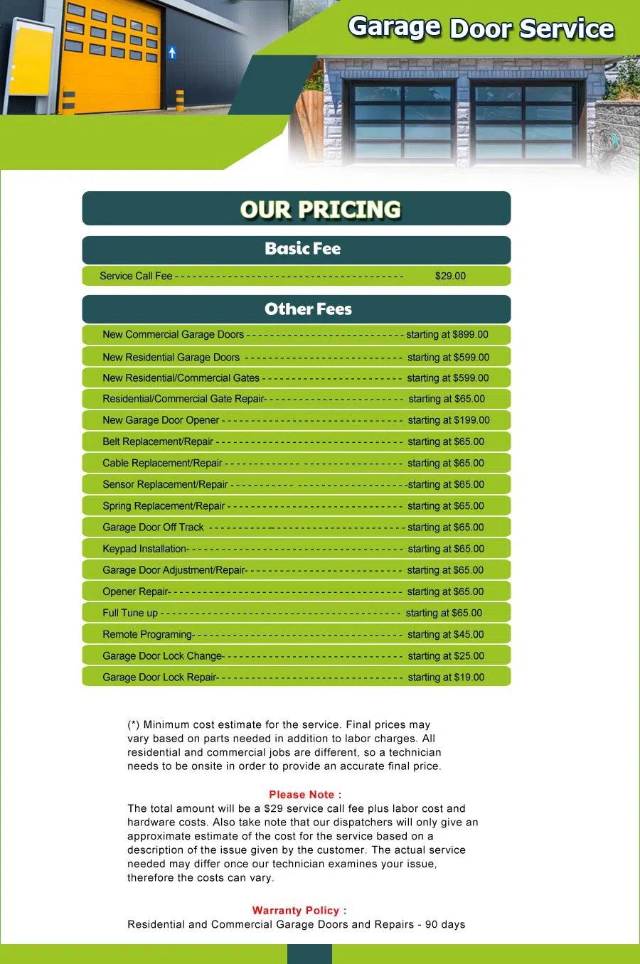 Garage Door 24 Hours Repair Falls Church, VA 571-354-7939